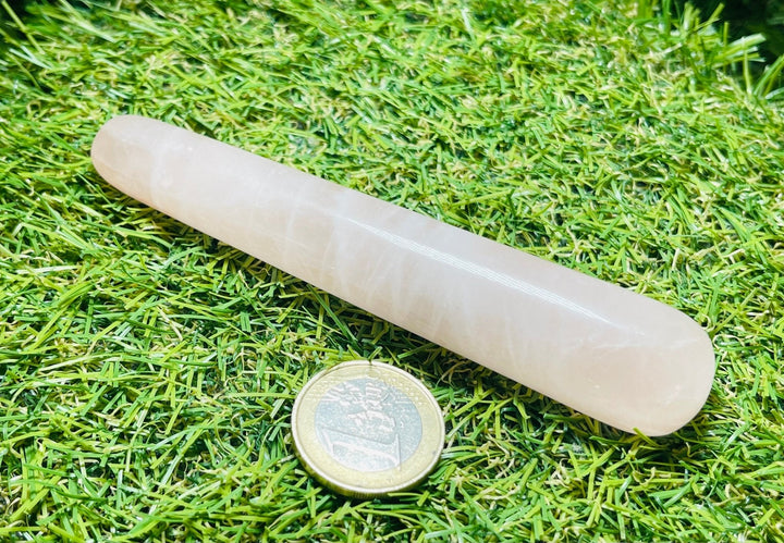 Bâton en Quartz rose 11 cm - Les bijoux de Théa