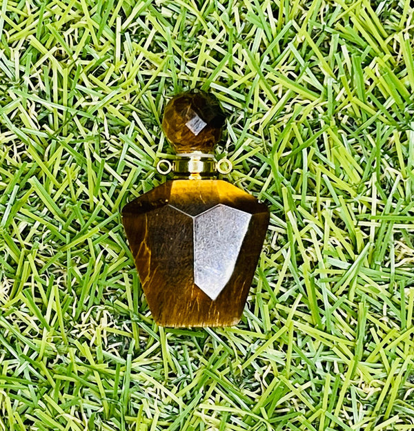 Bouteille de parfum en Œil de Tigre - Les bijoux de Théa