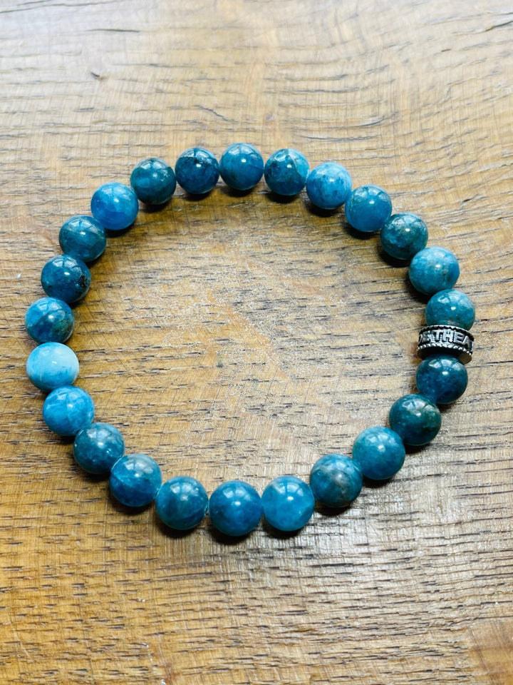 Bracelet en perles naturelles en Apatite - Les bijoux de Théa