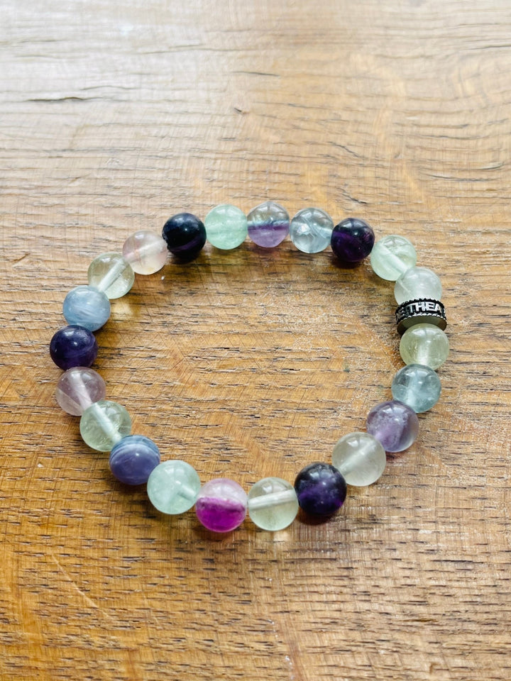 Bracelet en perles naturelles en Fluorite - Les bijoux de Théa