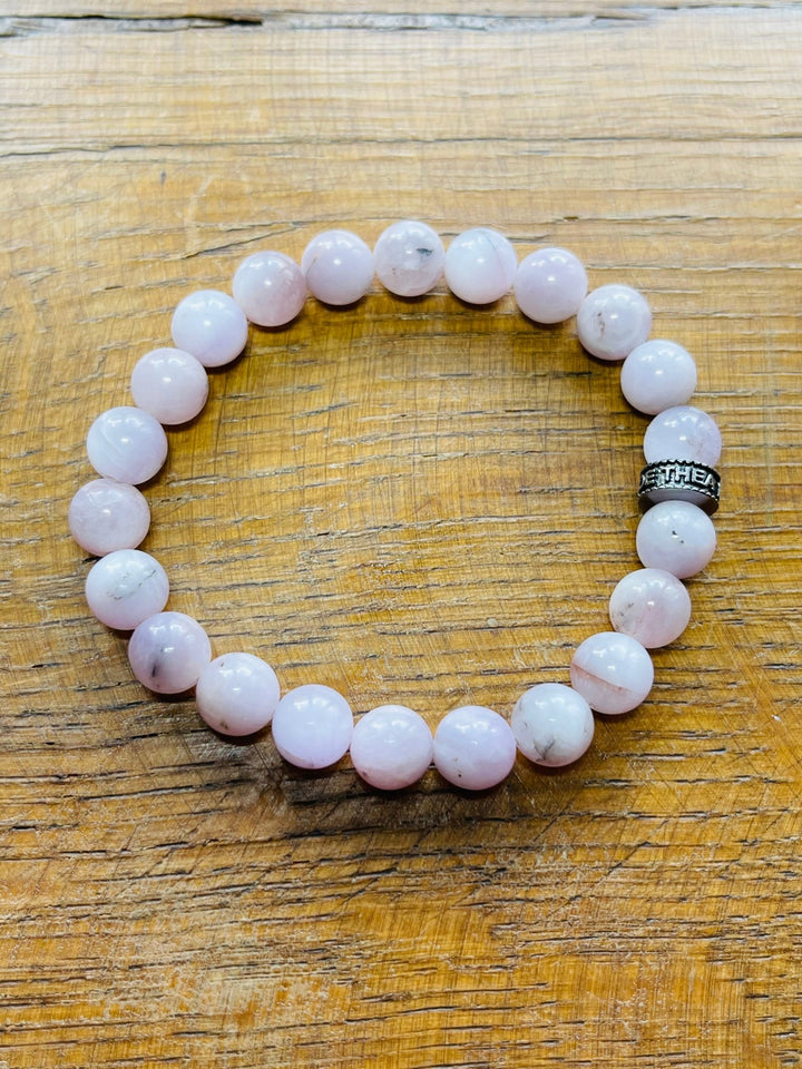 Bracelet en perles naturelles en Kunzite - Les bijoux de Théa