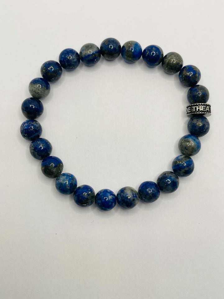 Bracelet en perles naturelles en Lapis-lazuli - Les bijoux de Théa