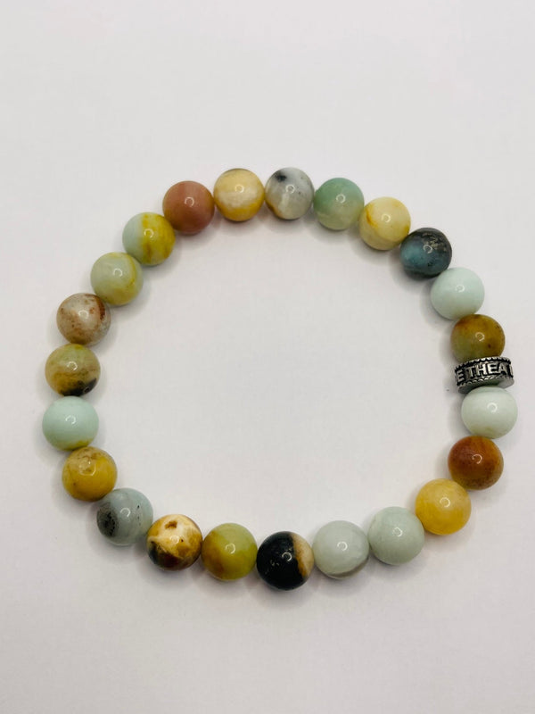 Bracelet en perles naturelles en Multi Amazonite - Les bijoux de Théa