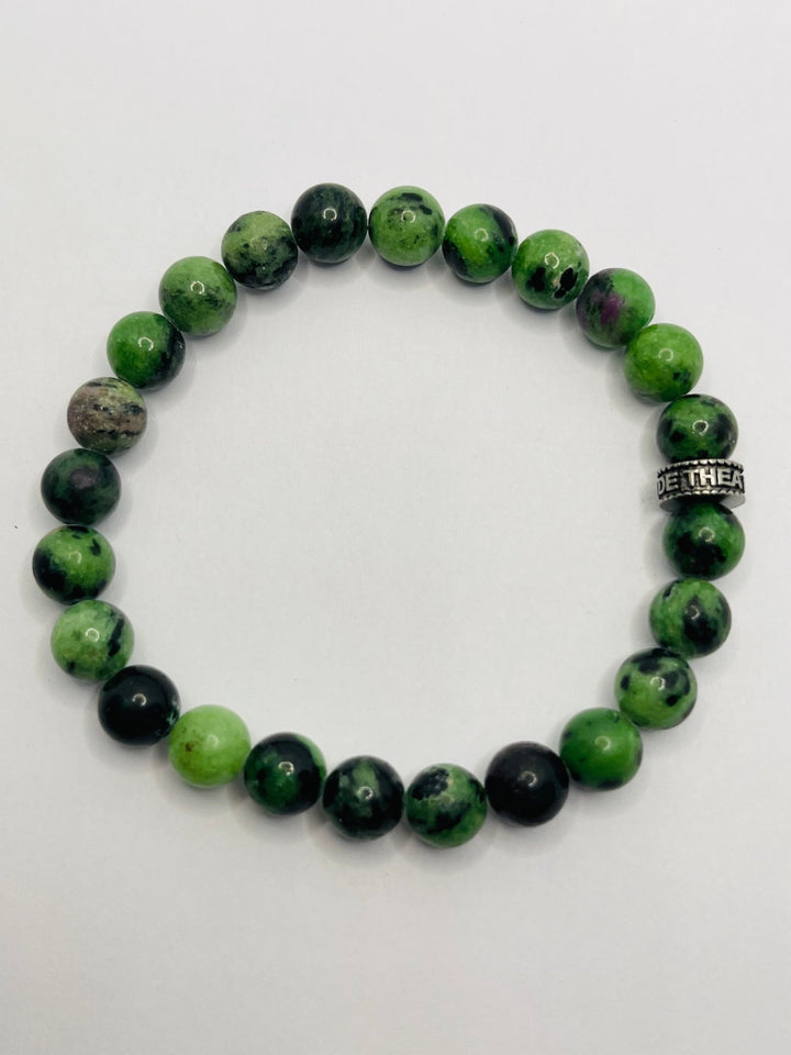 Bracelet en perles naturelles en Rubis Zoisite - Les bijoux de Théa