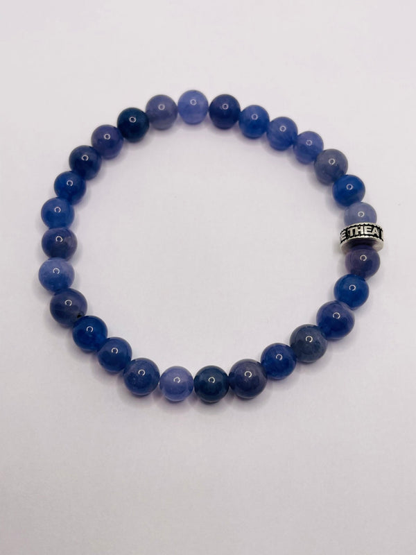 Bracelet en perles naturelles en Tanzanite - Les bijoux de Théa