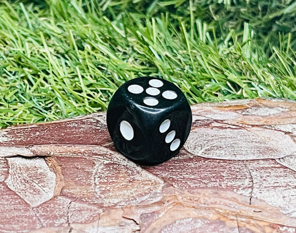 Dé à jouer en Obsidienne - Les bijoux de Théa