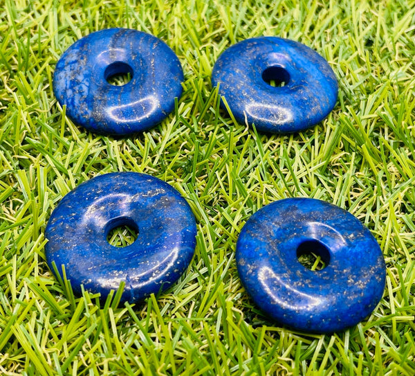 Donut / Pi chinois en Lapis lazuli - Les bijoux de Théa