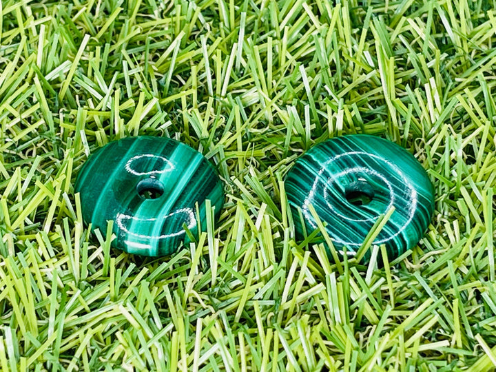 Donut / Pi chinois en Malachite - Les bijoux de Théa