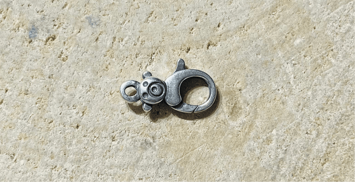 Fermoir mousqueton à ressort en Argent 925 en forme de d’ourson pour bracelet ou collier - Les bijoux de Théa
