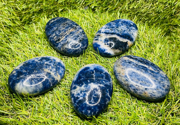 Galet cabochon en Sodalite - Les bijoux de Théa