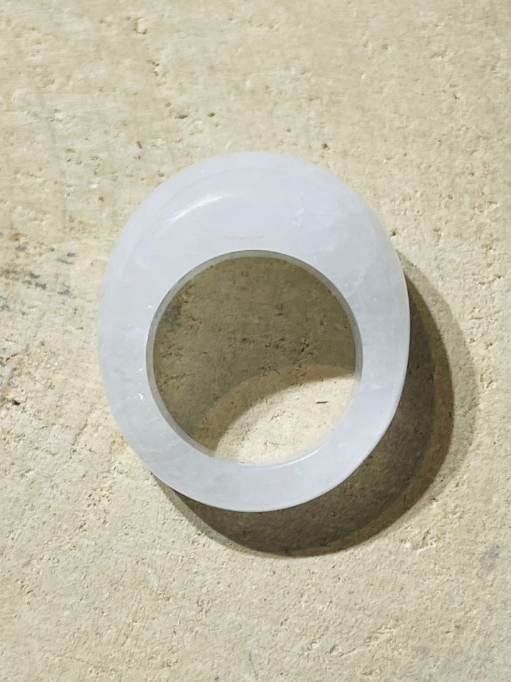 Grosse Bague en Cristal de roche - Les bijoux de Théa