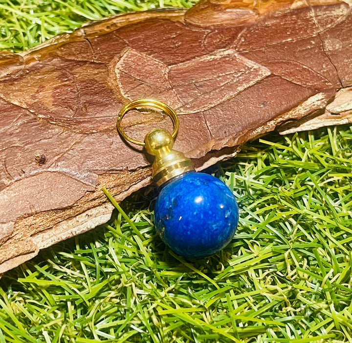 Bouteille de parfum en pierre naturelle Lapis-lazuli - Les bijoux de Théa