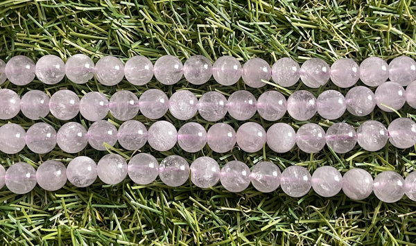 Perles naturelles en Améthyste Lavande en 8 mm