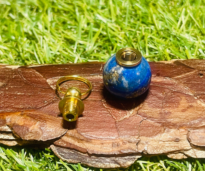 Bouteille de parfum en pierre naturelle Lapis-lazuli - Les bijoux de Théa