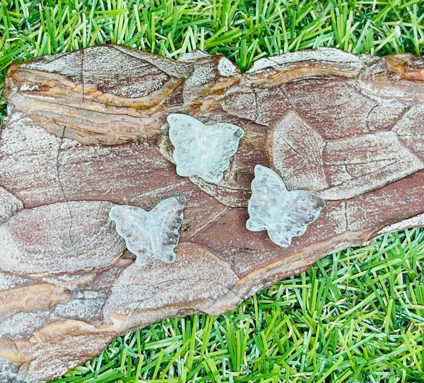 Lot de 2 Intercalaires Papillon en Cristal de roche - Les bijoux de Théa