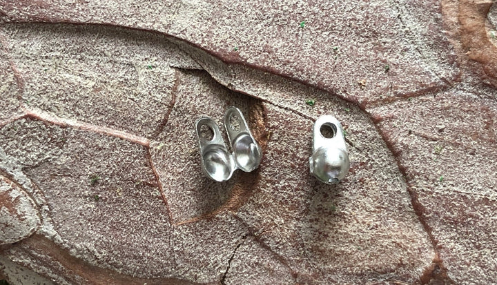 Lot de 20 caches noeuds horizontales 8 x 4 mm - Les bijoux de Théa