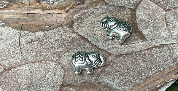 Lot de 5 breloques Eléphant Ganesh 13 x 8 mm pour bracelet - Les bijoux de Théa