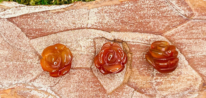 Lot de 5 Intercalaires Fleur en Multi Cornaline - Les bijoux de Théa