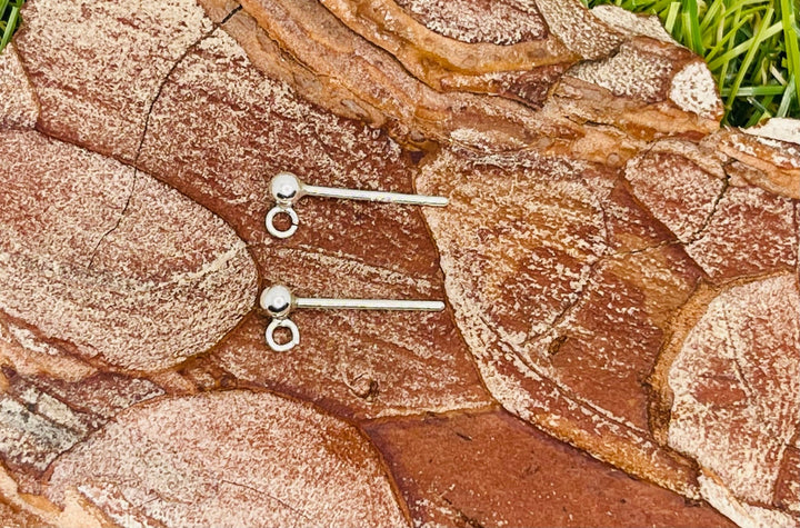 Lot de 5 paires de clou à oreilles en argent 925 pour création - Les bijoux de Théa