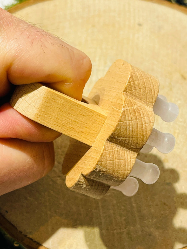 Outil de massage en Quartz rose - Les bijoux de Théa