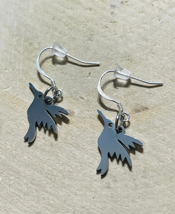 Paire de boucles d’oreilles Argent 925 avec Colibris - Les bijoux de Théa