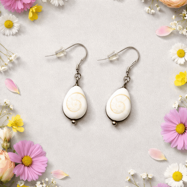 Boucles D' Oreilles Pendantes Avec Pierres - Rose Et Gris Argent Boucles D' Oreilles Pendantes Avec Pierres - Rose Et Gris Argent