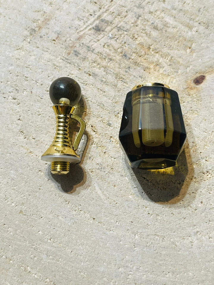 Pendentif Bouteille de parfum en Quartz fumé - Les bijoux de Théa
