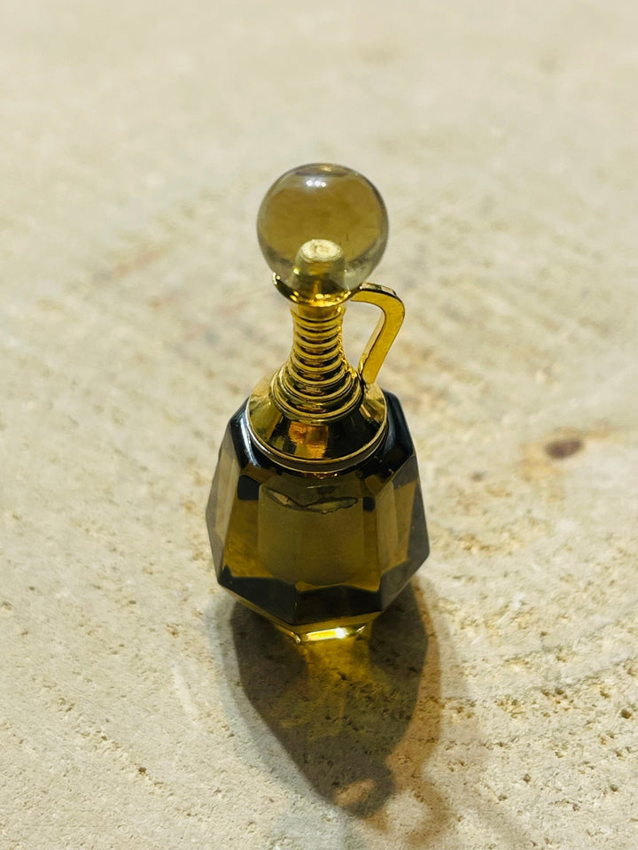 Pendentif Bouteille de parfum en Quartz fumé - Les bijoux de Théa