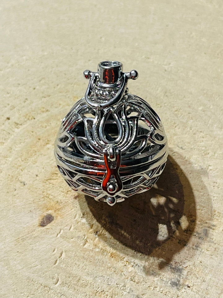 Pendentif cage boule pour pierre naturelle - Les bijoux de Théa