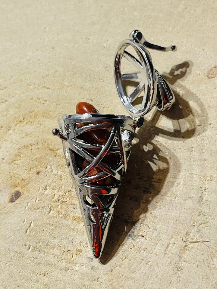 Pendentif cage cône pour pierre naturelle - Les bijoux de Théa