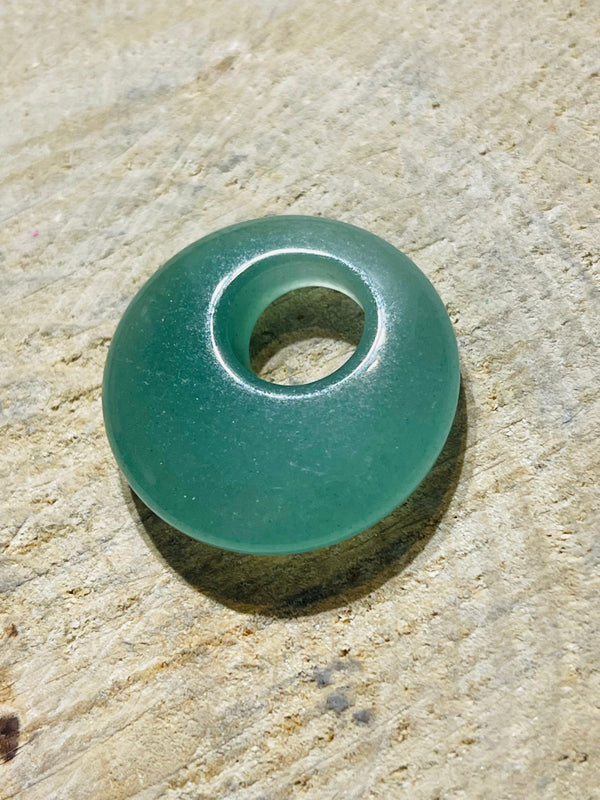 Pendentif en aventurine verte - Les bijoux de Théa