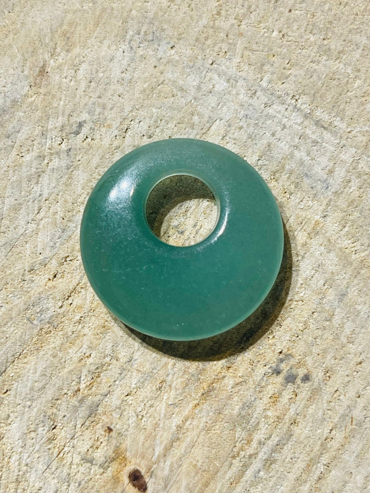 Pendentif en aventurine verte - Les bijoux de Théa