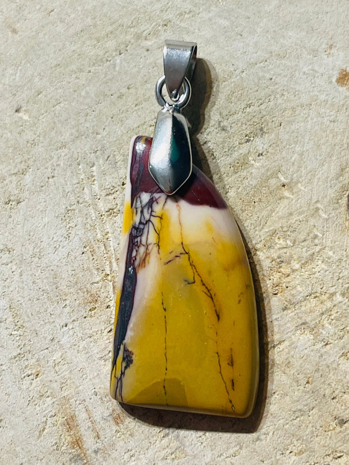 Pendentif en Jaspe Mokaïte au choix - Les bijoux de Théa