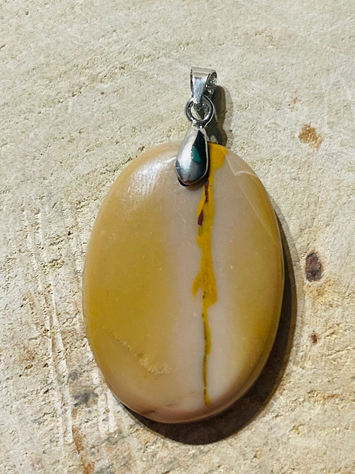 Pendentif en Jaspe Mokaïte au choix - Les bijoux de Théa