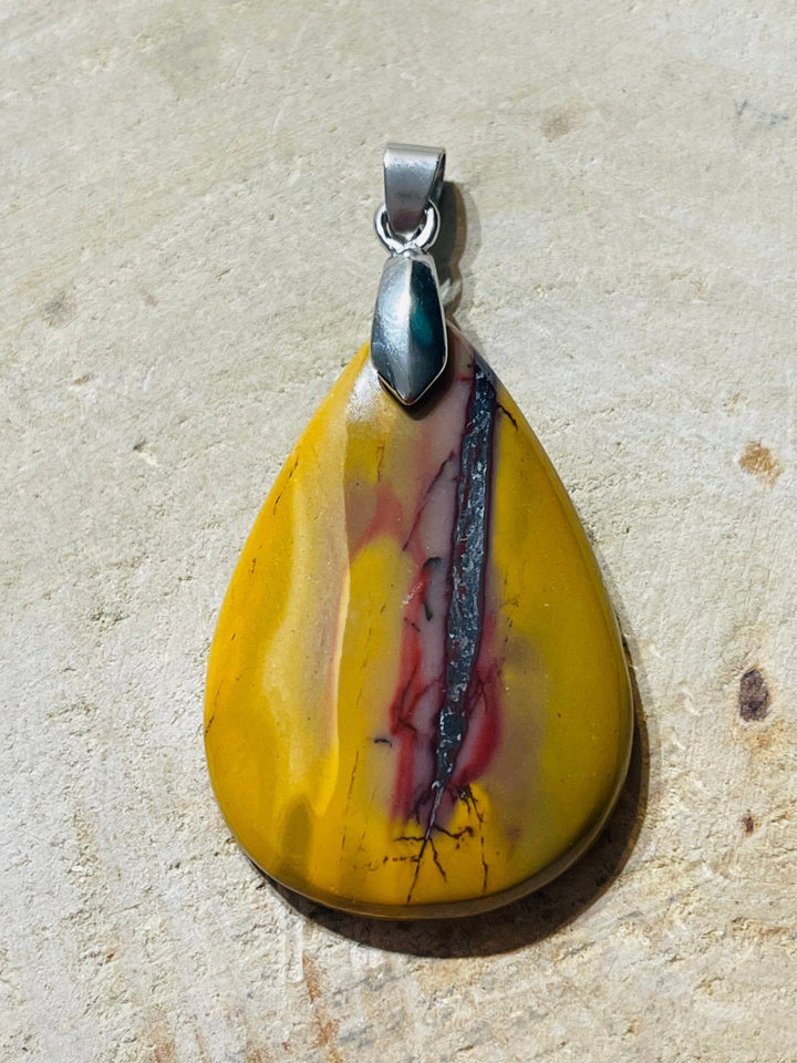 Pendentif en Jaspe Mokaïte au choix - Les bijoux de Théa