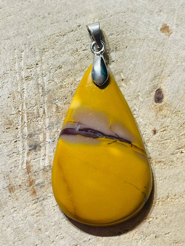 Pendentif en Jaspe Mokaïte au choix - Les bijoux de Théa