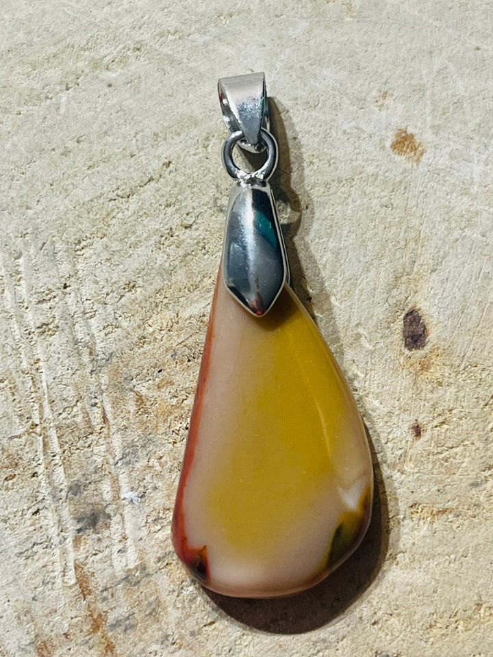 Pendentif en Jaspe Mokaïte au choix - Les bijoux de Théa