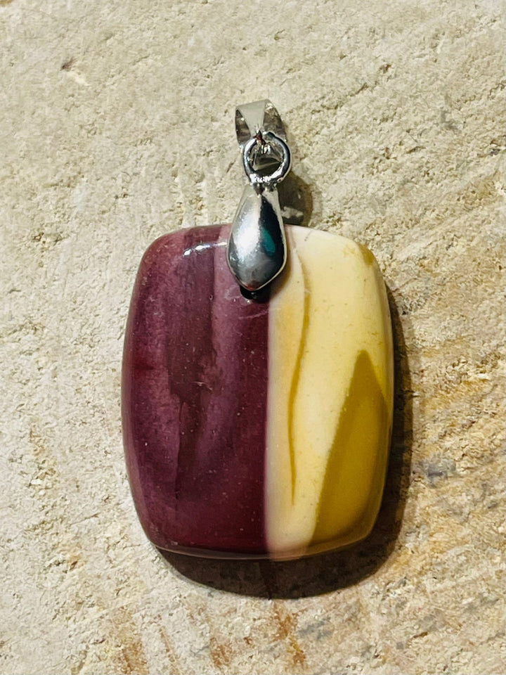 Pendentif en Jaspe Mokaïte au choix - Les bijoux de Théa