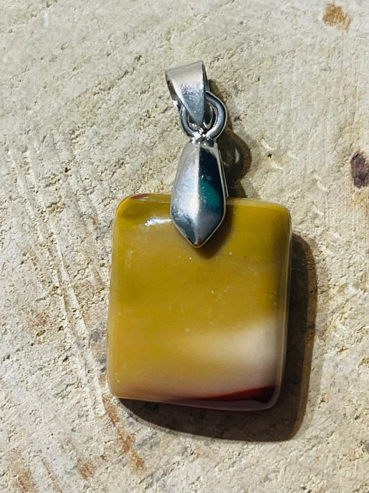 Pendentif en Jaspe Mokaïte au choix - Les bijoux de Théa