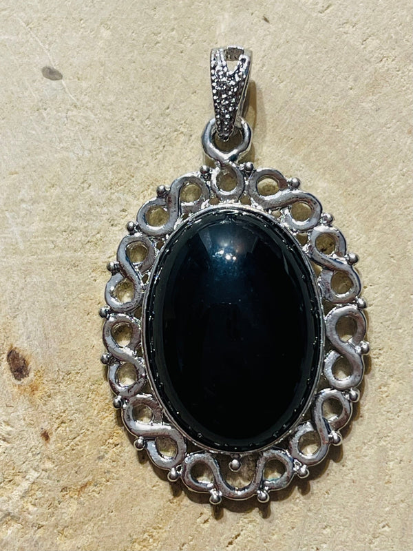 Pendentif en Obsidienne au choix - Les bijoux de Théa