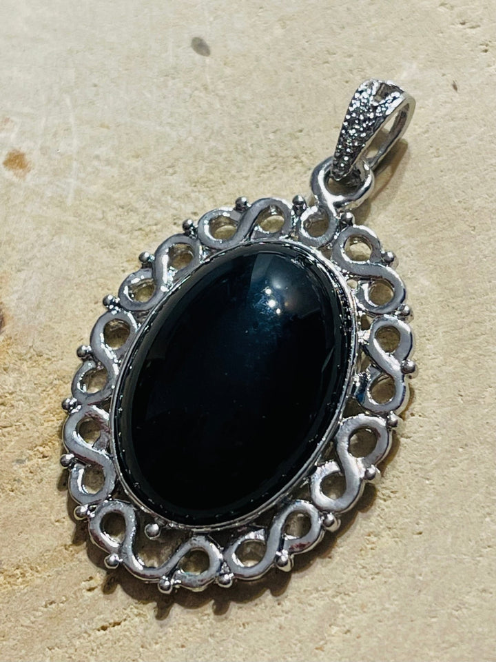 Pendentif en Obsidienne au choix - Les bijoux de Théa