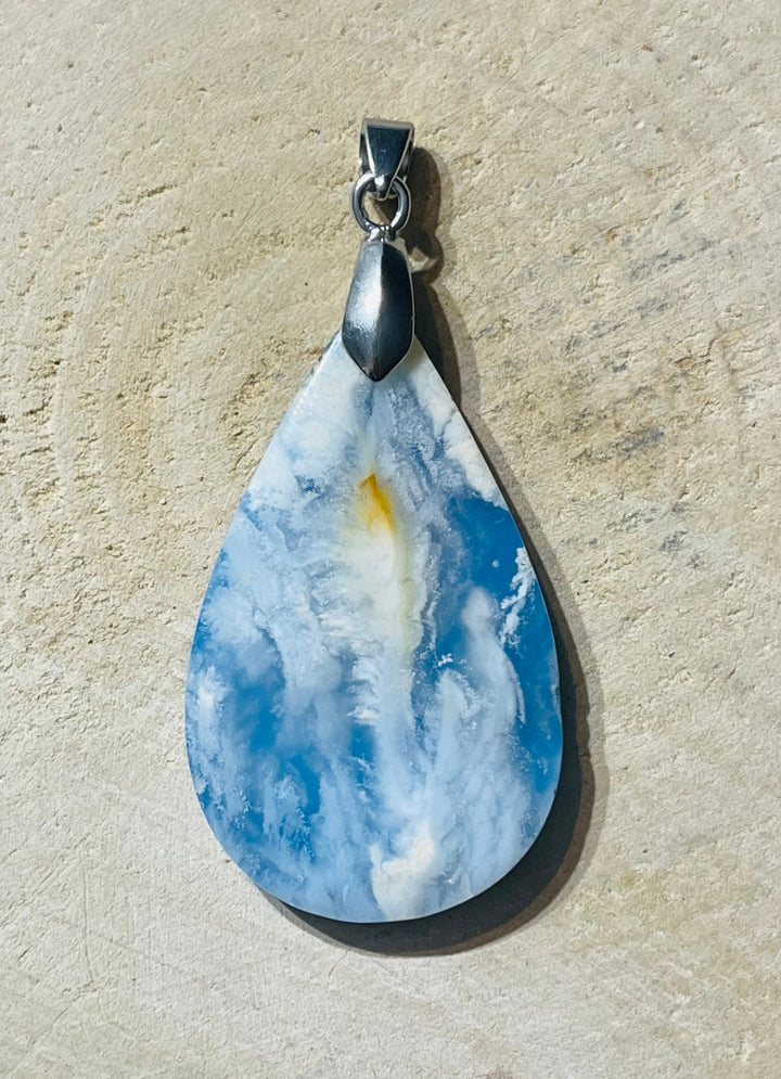 Pendentifs en Agate Plume au choix (1) - Les bijoux de Théa
