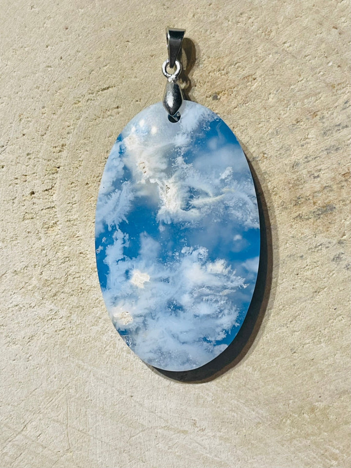 Pendentifs en Agate Plume au choix (1) - Les bijoux de Théa
