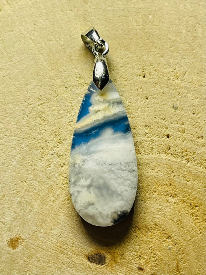 Pendentifs en Agate Plume au choix (2) - Les bijoux de Théa