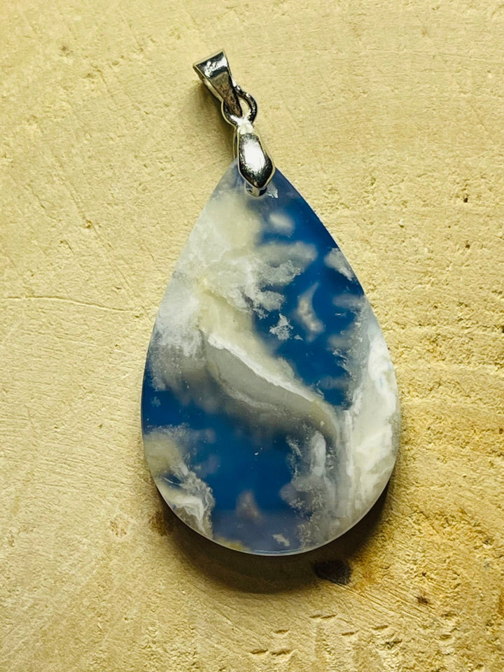 Pendentifs en Agate Plume au choix (2) - Les bijoux de Théa