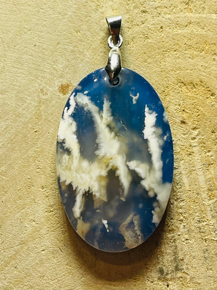 Pendentifs en Agate Plume au choix (2) - Les bijoux de Théa