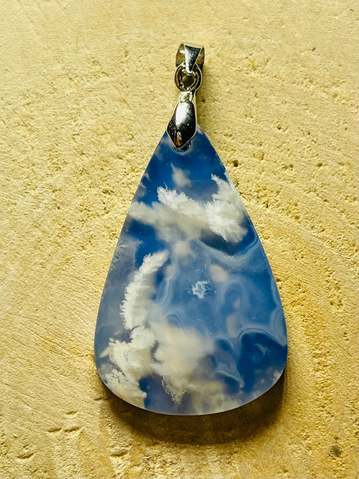Pendentifs en Agate Plume au choix (2) - Les bijoux de Théa