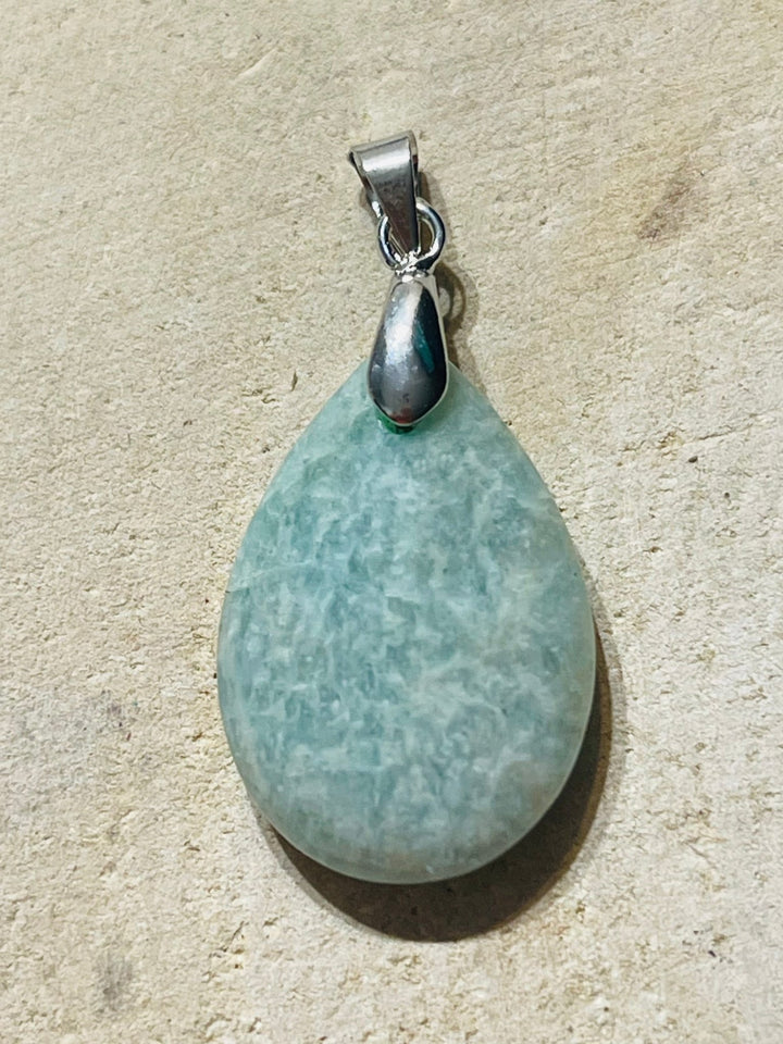 Pendentifs en Amazonite au choix (1) - Les bijoux de Théa