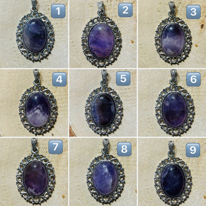 Pendentifs en Améthyste au choix (2) - Les bijoux de Théa