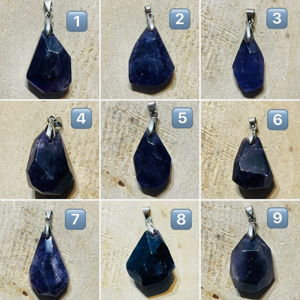Pendentifs en Améthyste facettée au choix - Les bijoux de Théa